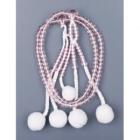 プラスチック念珠8寸　紅水晶(透明)