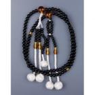 プラスチック念珠　1尺　黒・鼈甲　組房