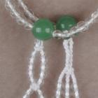 天然水晶印度翡翠仕立(てんねんすいしょういんどひすいしたて) 正絹房[7-65-03]